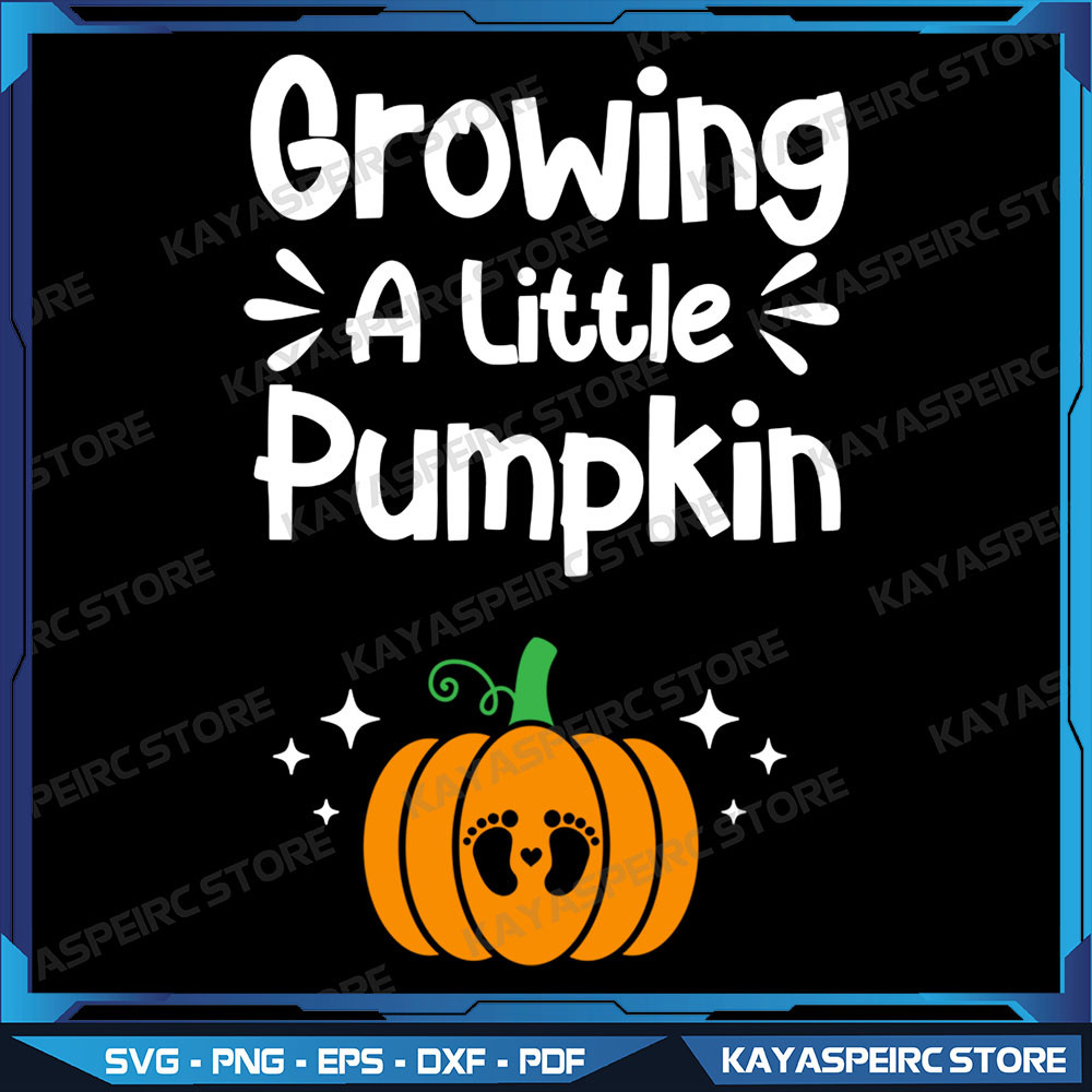 Growing A Little Pumpkin Fall Pregnancy Announcement Png Funny Pregnancy Announcement Trendy Retro  0