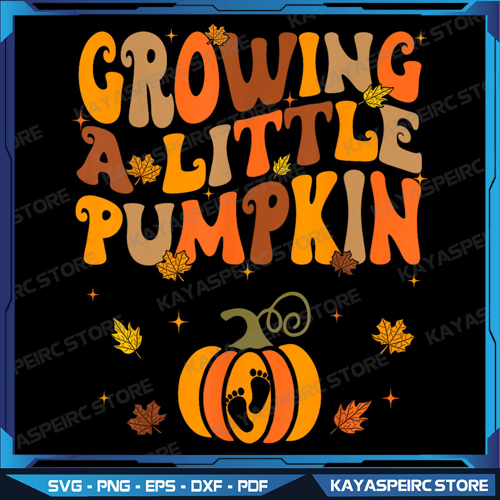 Vintage Growing A Little Pumpkin Thanksgiving Pregnancy Png Fall Pregnancy Announcement Png Hallowe 0