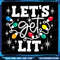 Lets Get Lit Santa Hat Christmas Lights Funny Png Lets Get Lit Png Funny Christmas Png Christmas Li 0