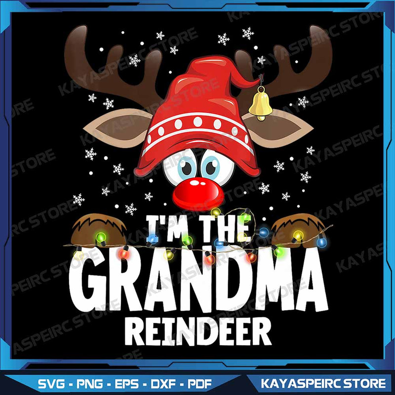 Christmas Matching Im The Grandma Reindeer Png Funny Merry Xmas Png Reindeer Christmas Png Christma 0
