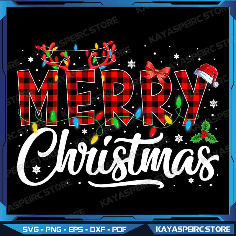 Merry Christmas Buffalo Plaid Red Santa Hat Png Red Black Buffalo Plaid Christmas Png Merry Christm 0