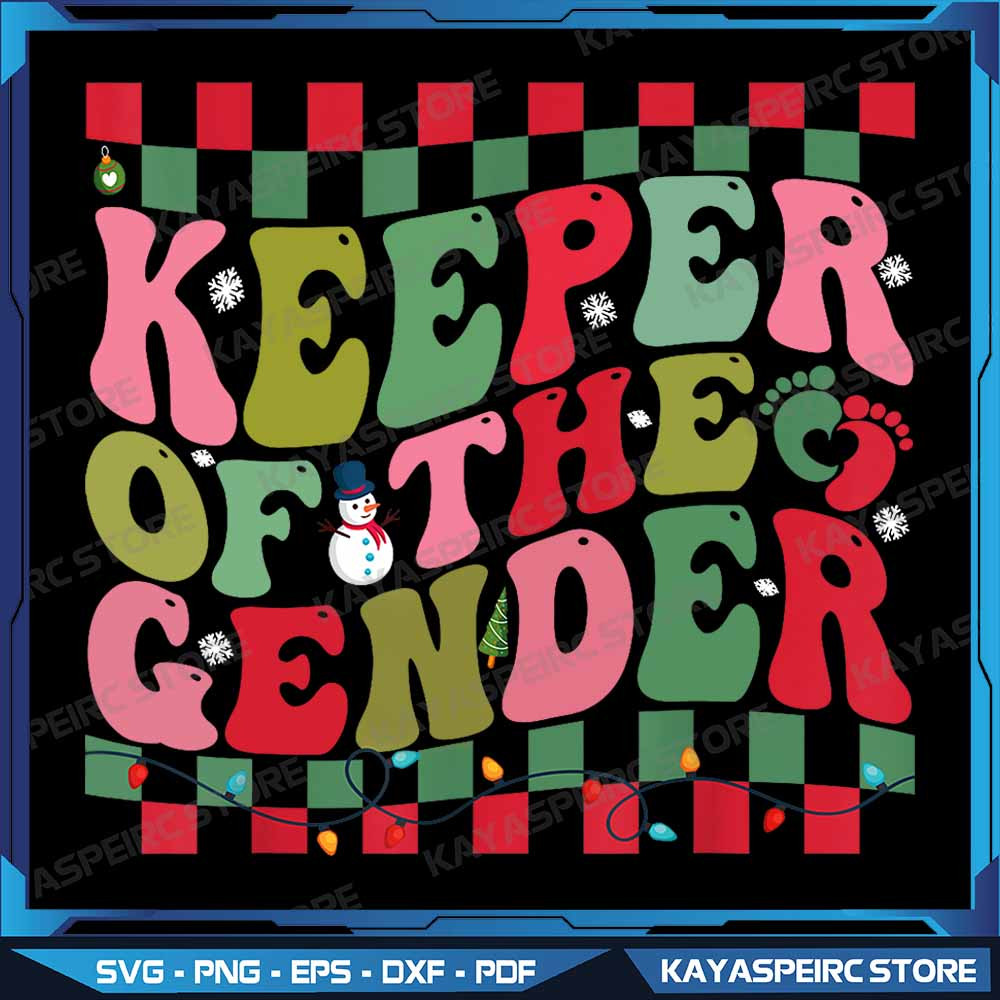 Christmas Keeper Of The Gender Reveal Baby Announcement Png Christmas Xmas Png Gender Reveal Png 0