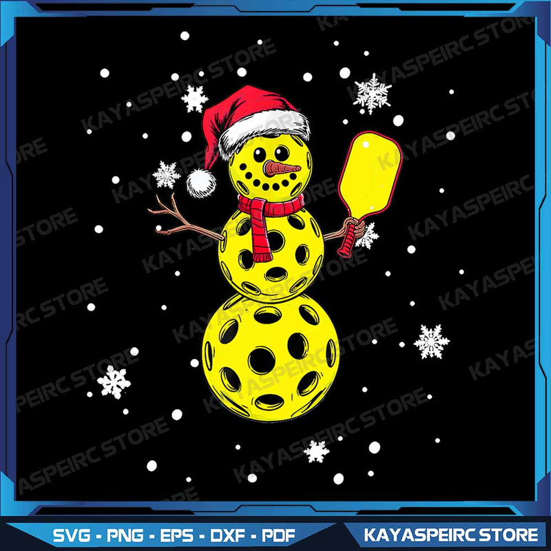 Santa Hat Snowman Family Matching Pickleball Christmas Png Santa Hat Snowman Christmas Pickleball P 0