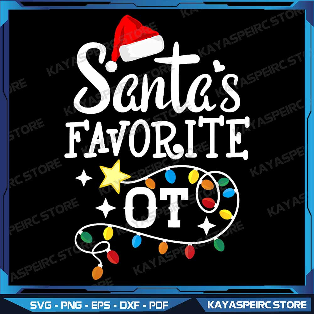 Christmas Occupational Therapist Therapy Santas Favorite OT Png Christmas Occupational Therapist Th 0