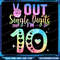 Peace Out Single Digits Tie Dye 10 Year Old Girl Birthday Png Tie Dye Birthday Kids Png Birthday Ti 0