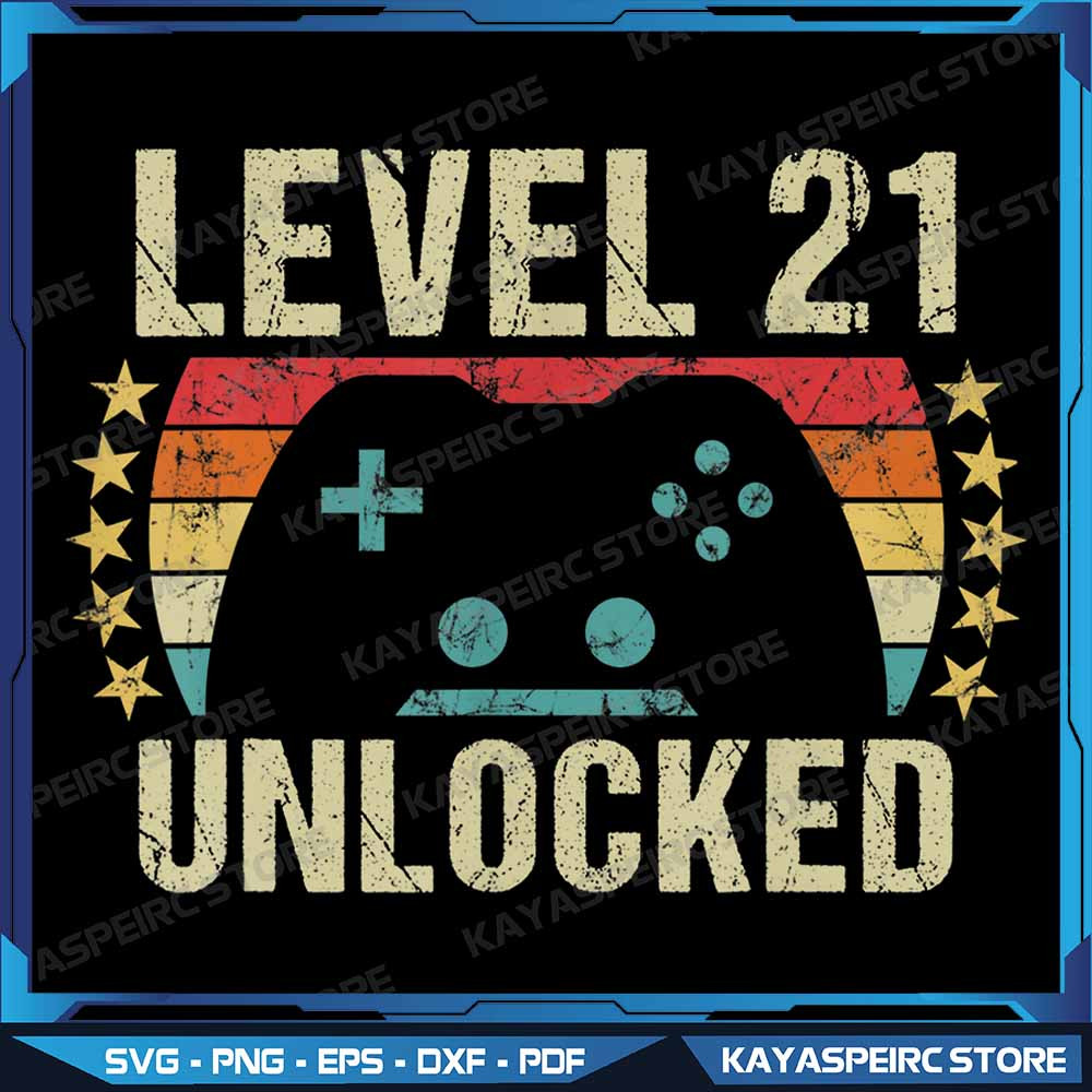 Gaming Vintage 21st Birthday Gift 21 Year Old Boy Girl Gamer Png Funny 21st Birthday Design 21st Bi 0