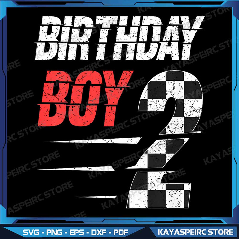 Kids Birthday Boy 2 Two Racing Flag 2nd Birthday Race Car Toddler Png Race Car Birthday Png Racing 0