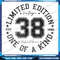 Vintage 1986 One Of A Kind 38th Birthday 38 Year Old Png 38th Birthday Png Vintage 1986 Limited Edi 0