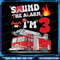 Sound The Alarm Im 3 One Truck 3rd Birthday Boys Party Png 3rd Birthday Kids Fire Truck Png Firefig 0