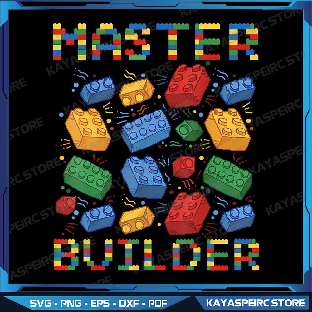 Master Builder Funny Building Blocks Png Colorful Block Bricks Png Master Builder Png Funny Blocks  0