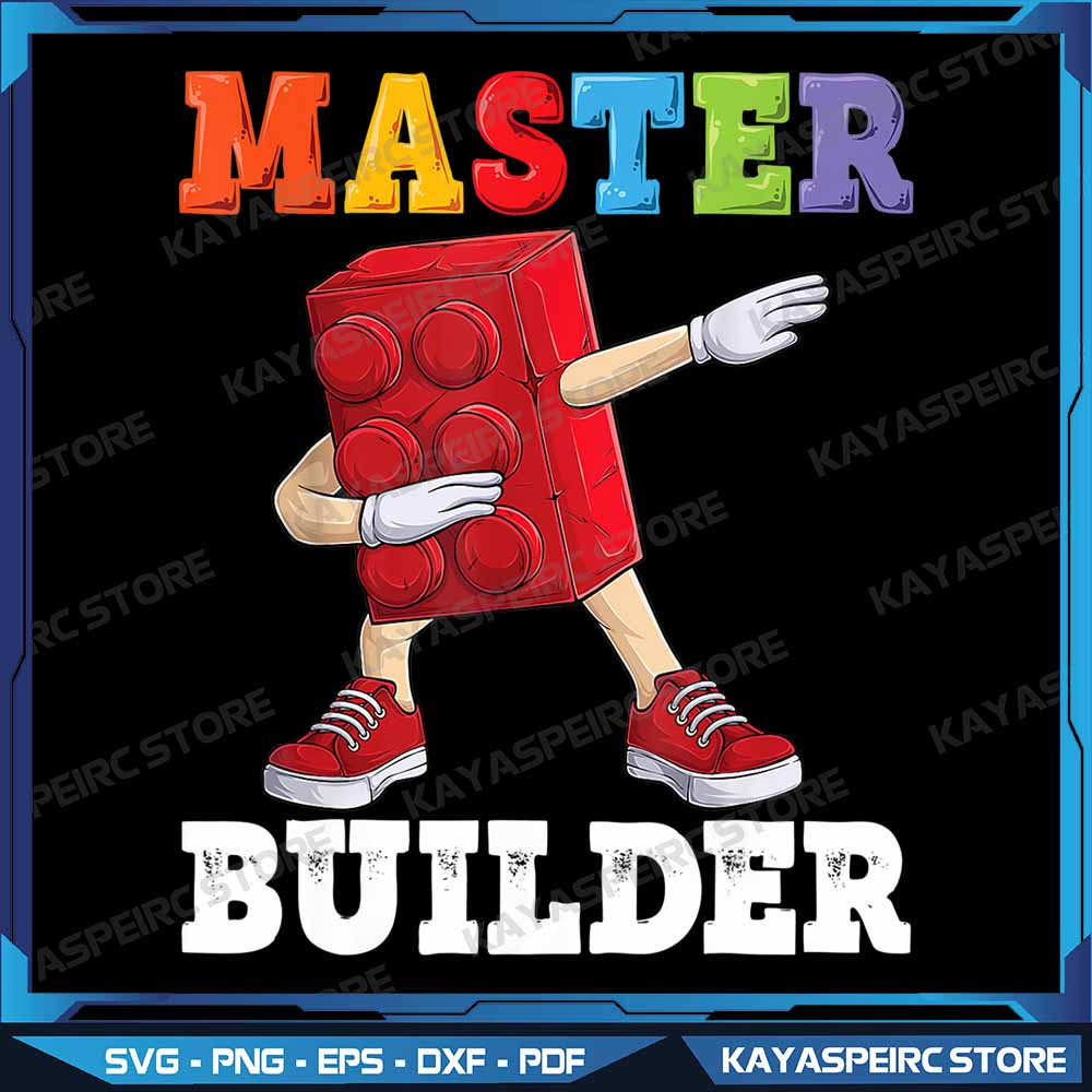Dabbing Kids Master Builder Funny Building Blocks Bricks Png Building Blocks Png Bricks Toys Png Bu 0