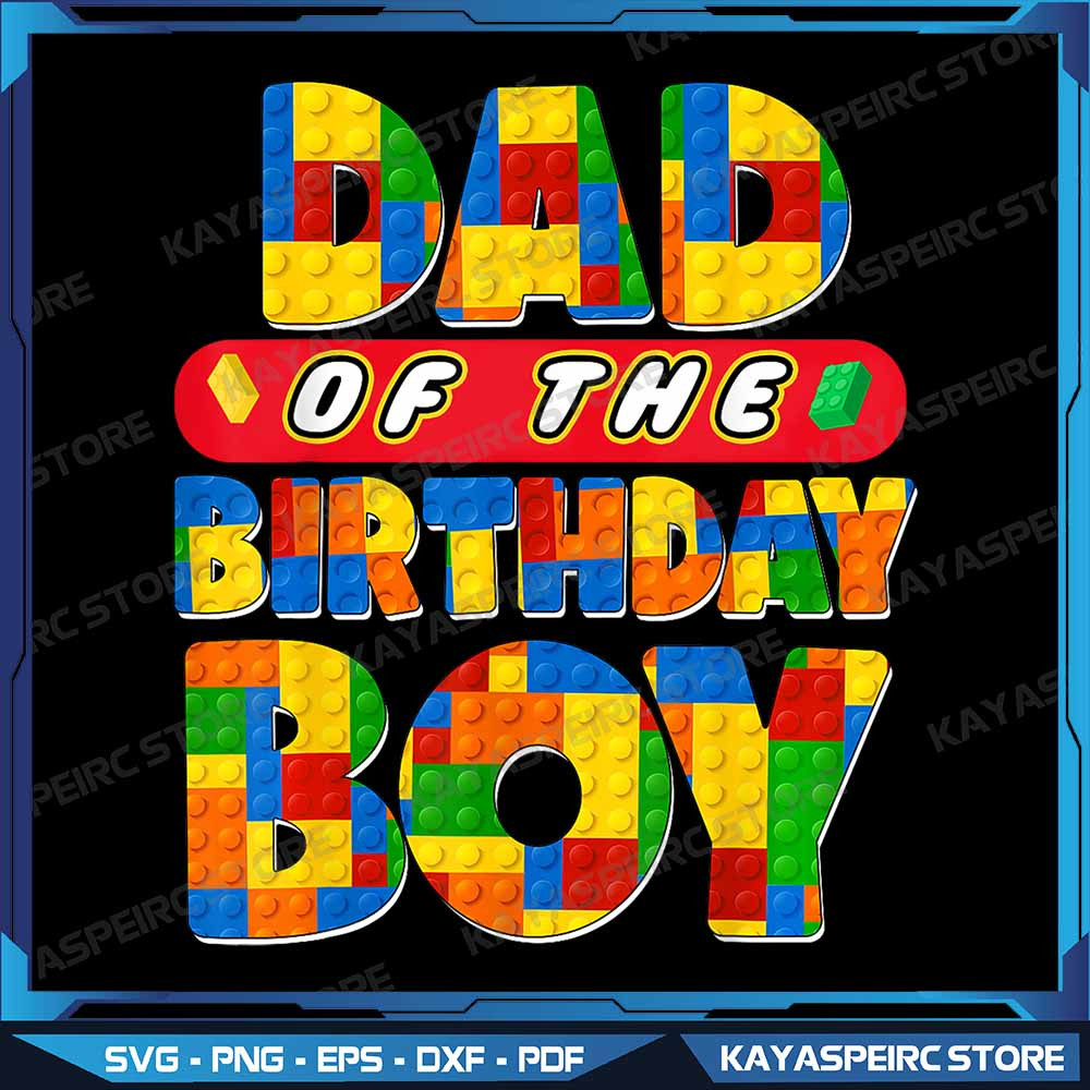 Dad And Mom Birthday Boy Building Bricks Family Party Decor Png Dad And Mom Birthday Boy Png Buildi 0
