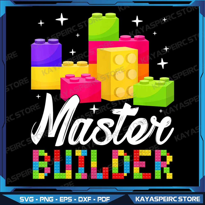 Funny Master Builder Building Block Bricks Lovers Kids Boys Png Brick Builder Png Funny Blocks Mast 0