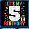 Its My 5th Birthday Boys Master Builder Kids Block Building Png 5 Years Old Birthday Boy Block Buil 0