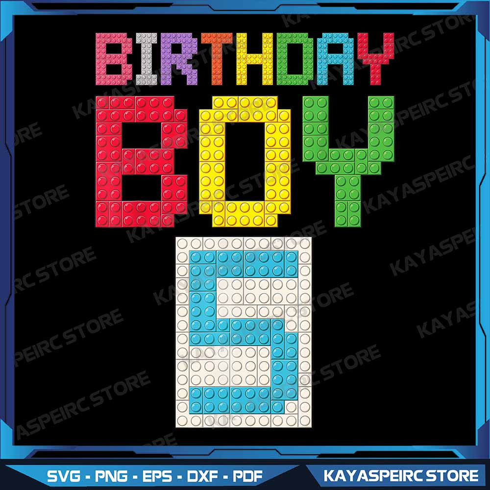5th Birthday Boy Master Builder 5 Years Old Block Building Png 5th Birthday Boy Png Block Building  0