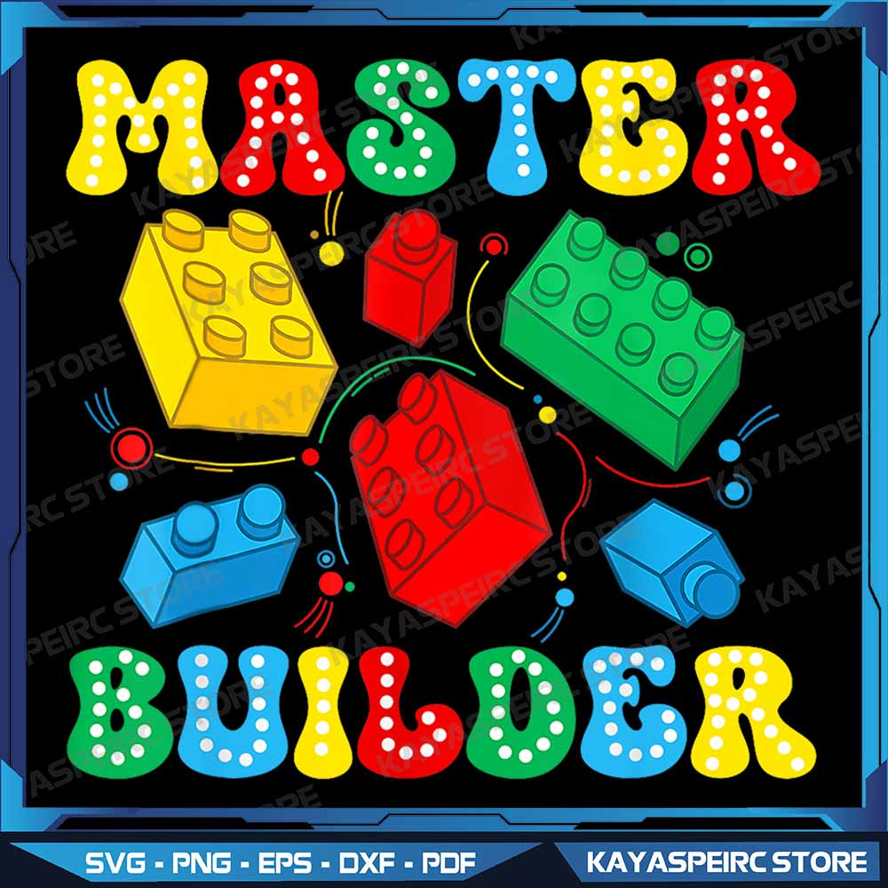 Master Builder Kids Building Blocks Brick Toy Master Builder Png Building Blocks Bricks Toys Png Ma 0