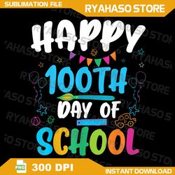 happy 100th day of school png, for teacher or child png, happy 100 days of school png, school 100th day png