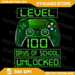 video gamer student 100th day png, teacher 100 days of school png, level 100 days of school png, 100th day of school png