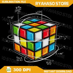 Cool Rubik Rubix Rubics Player Cube Vintage Color Math Lover Png, Rubiks Cube Costume Gifts Png, Rubiks Cube Png