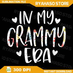 in my grammy era png, flower letter floral cute gifts for grammy png, in my era png, grammy png, grammy sublimation