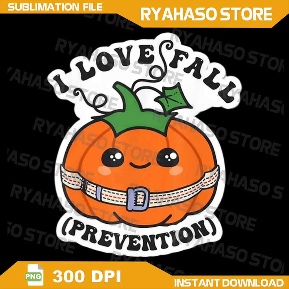 Groovy Retro I Love Fall Prevention Fall Physical Therapy Png Nurse Png Thanksgiving Nurse Png Fall Vibes Png 0