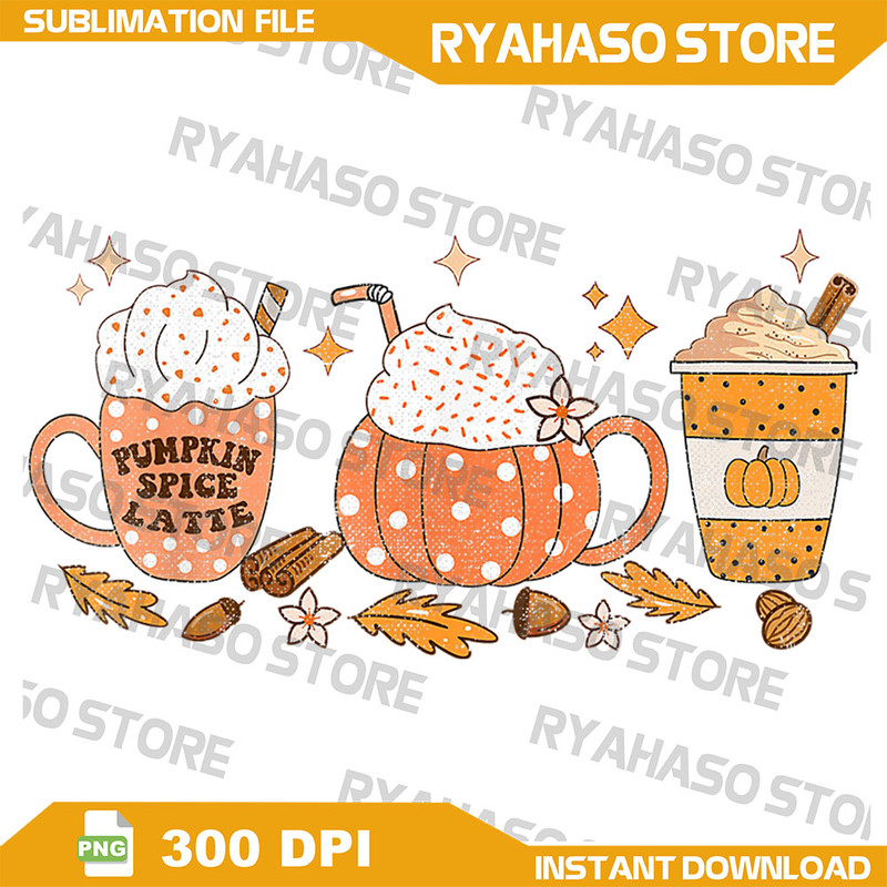 Pumpkin Spice Latte Fall Vibes Autumn Pumpkin Spice Coffee Png Pumpkin Spice Latte Fall Coffee Png Cute Fall Png 0