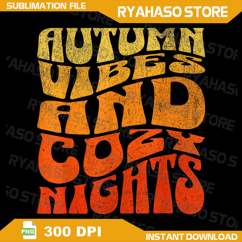 Retro Wavy Fall Vintage Autumn Graphic PngAutumn Png Fall Designs Png Autumn PNG Fall Sublimation Design Fall Png 0
