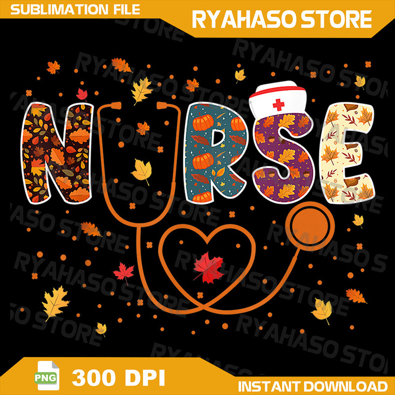Nursing Thanksgiving Day Stethoscope Fall Nurse Costume Png Nurse Fall Png Nurse Halloween Png Nursing Png Halloween 0