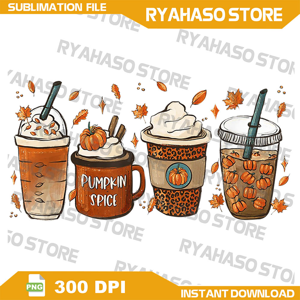 Fall Coffee Pumpkin Spice Latte Iced Warm Cozy Autumn Orange Png Pumpkin Spice Latte Iced Warm Cozy Autumn Orange 0