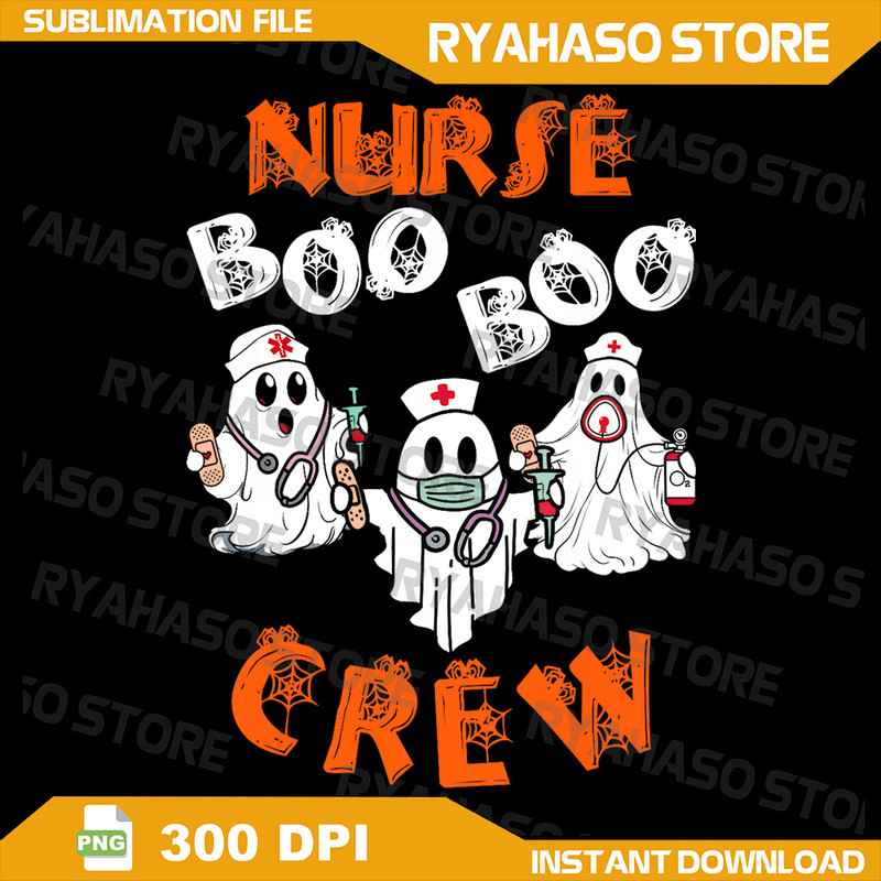 Boo Nurse Scrub Funny Ghost Halloween Costumes Png Ghost Nurse Png Funny Nurse Png Cute Ghost Png Halloween Png 0