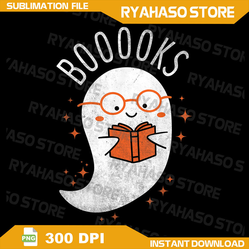 Booooks Ghost Funny Halloween Teacher Book Library Reading Png Read More Books Png Cute Ghost Book Nerd Ghost Png 0