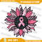 Sunflower Pink BreastCancerAwareness Women Warrior Png Pink Sunflower Leopard Png Cancer Survivor Pink Ribbon Png 0