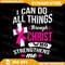 I Can Do All Things Through Christ BreastCancerAwareness Png Cancer Awareness Png Bible Verse Png Pink Ribbon Png 0