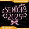 Retro Senior 25 Class Of 2025 Graduation Coquette Pink Png Pink Png Senior 2025 Png Class Of 2025 Png Graduation 0