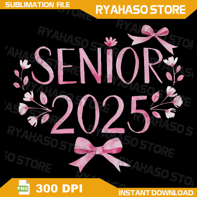 Retro Senior 25 Class Of 2025 Graduation Coquette Pink Png Pink Png Senior 2025 Png Class Of 2025 Png Graduation 0