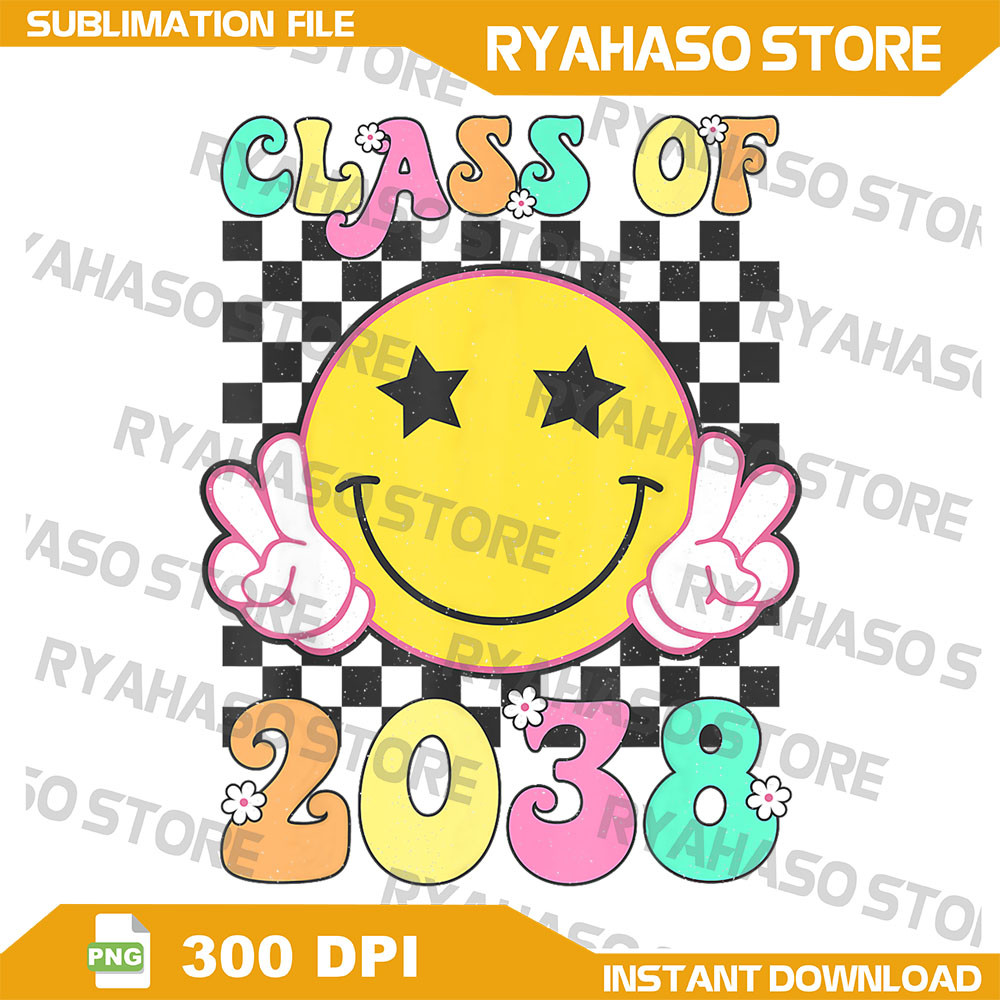 Retro Class Of 2038 Grow With Me Back To School Kindergarten Png Growing Up Png Graduation Png 2038 Png First Day 0