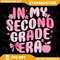 In My Second Grade Era Back To School 2nd Grade Girl Teacher Png Teacher Era Png Design 2nd Teacher Groovy Retro Png 0