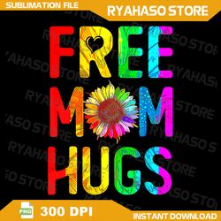 free mom hugs png, gay pride lgbt daisy rainbow flower mother day png, rainbow flower png, bisexual png, equality png