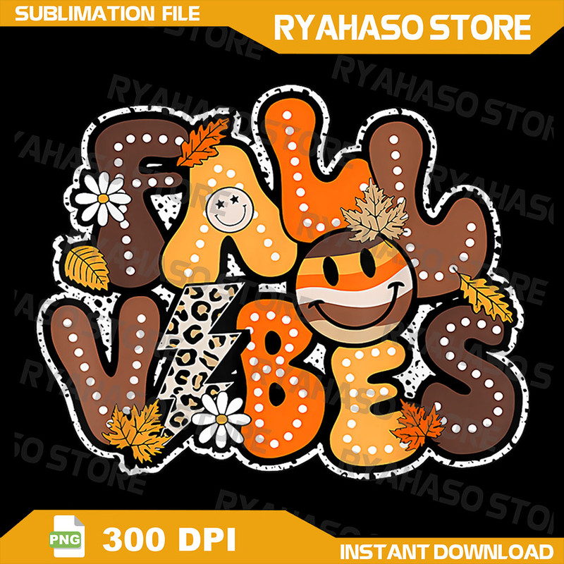 Fall Vibes Hello Fall Groovy Autumn Vintage Thanksgiving Png Retro Fall Png Fall Vibes Png Autumn P 0