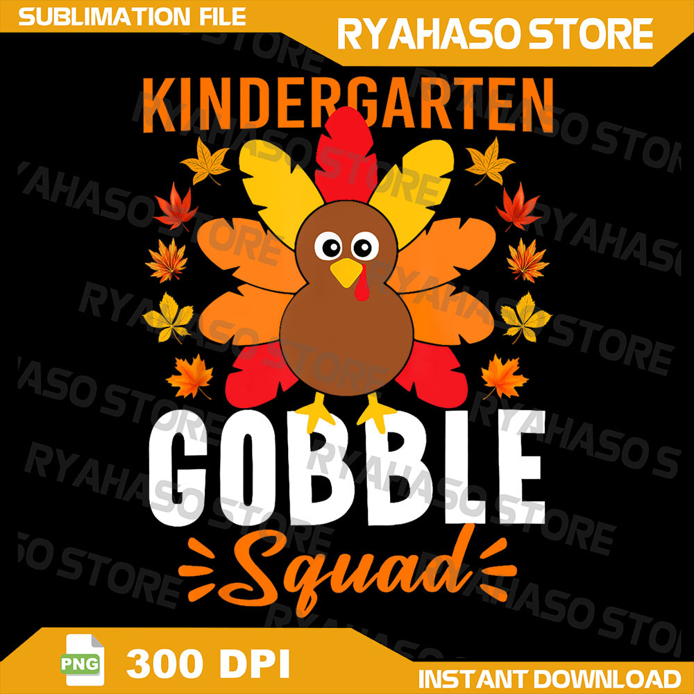 Kindergarten Gobble Squad Png Funny Turkey Thanksgiving Png Thanksgiving Png Gobble Png Turkey Face 0
