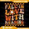 Fall In Love With Reading Books Groovy Thanksgiving Teacher Png Autumn Png Thanksgiving Png Teacher 0
