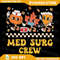 Med Surg Crew Pumpkin Pie Fall Leaf Thanksgiving Nurse Retro Png Fall Nurse PNG Pumpkin Png Autumn  0