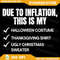Due To Inflation This Is My Halloween This Is My Ugly Christmas Sweater Png Funny Christmas Png Cut 0