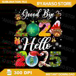 goodbye 2024 hello 2025 happy new year's eve christmas xmas png, new year 2025 png, happy new year png