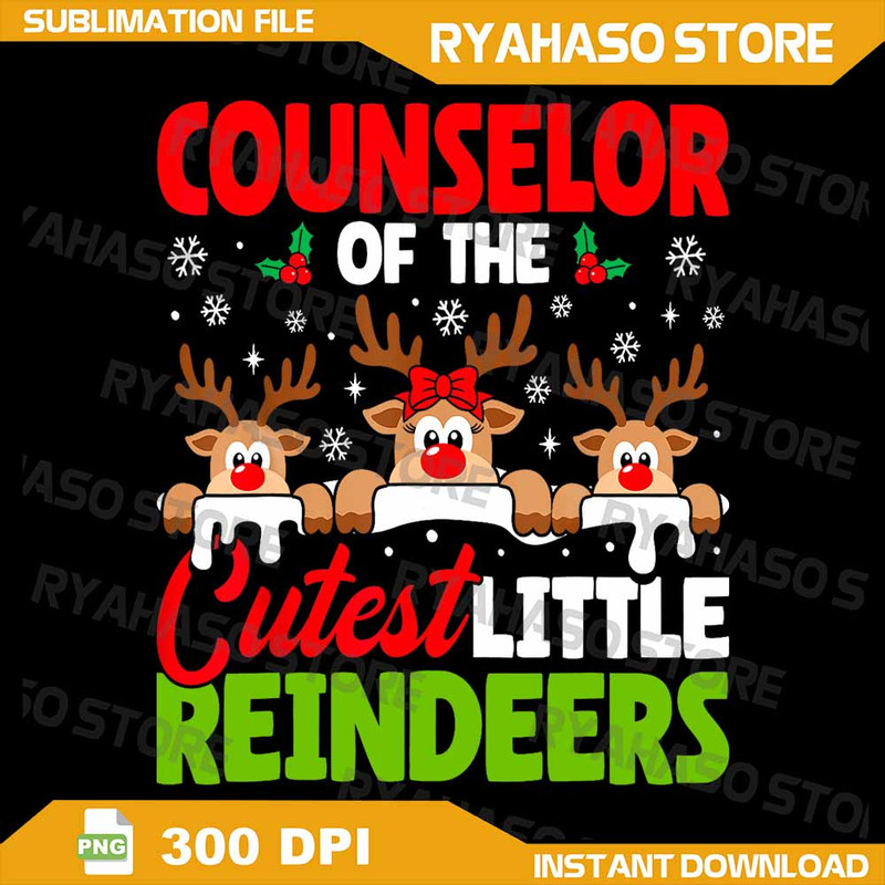 Counselor Of The Cutest Reindeers Christmas Counselor Png Merry Christmas Png Christmas Counselor P 0