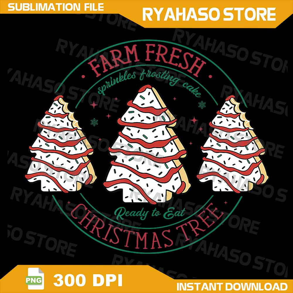 Farm Fresh Christmas Tree Frosting Frosted Cake Debbie Png Farm Fresh Christmas Tree Png Merry Chri 0