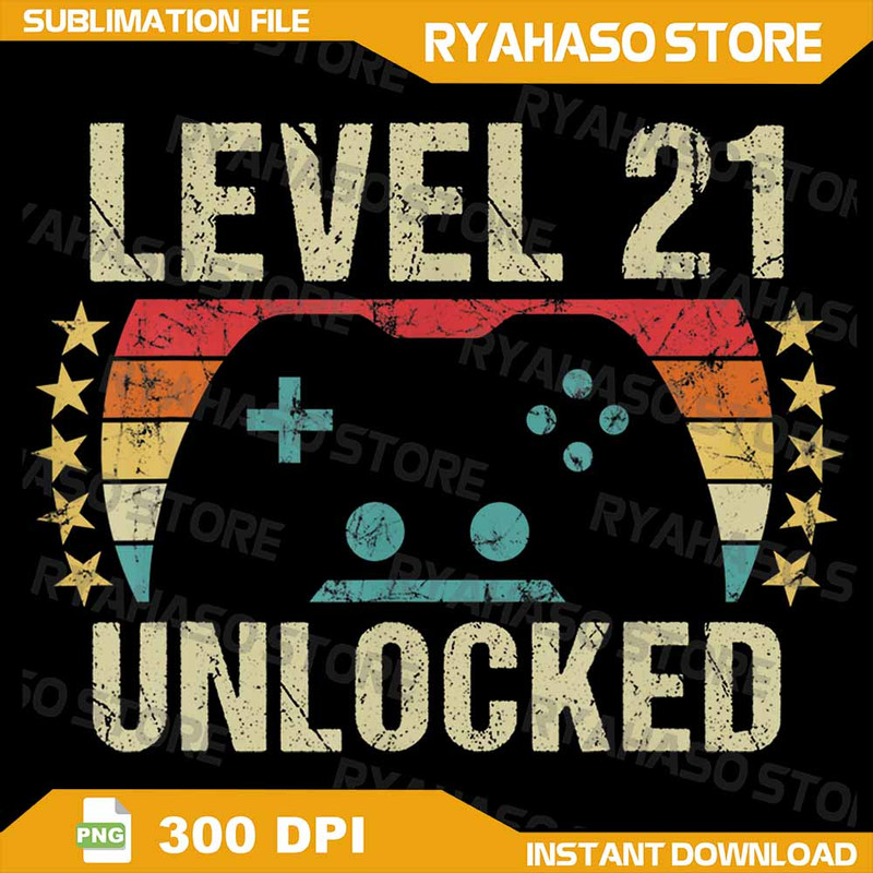 Gaming Vintage 21st Birthday Gift 21 Year Old Boy Girl Gamer Png 21st Birthday Png 21st Birthday Pn 0