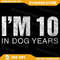 Im 10 In Dog Years Funny 70th Birthday Png Humorous Senior Birthday Png 70th Birthday Celebration P 0