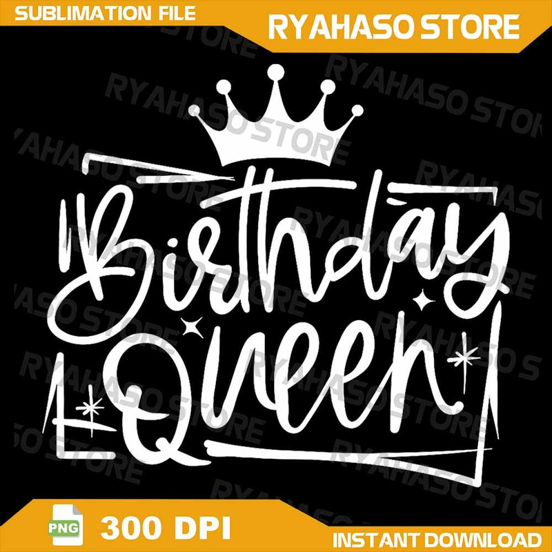Birthday Queen Png Birthday Queen Sublimation Birthday Png Design Crown Png Birthday Sublimation In 0