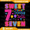 Sweet Sassy And Seven Girls 7th Birthday 7 Years Old Png Sweet And Sassy Seven Png 7th Birthday Png 0